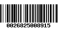 Código de Barras 0026825008915