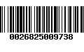 Código de Barras 0026825009738