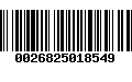 Código de Barras 0026825018549