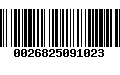 Código de Barras 0026825091023