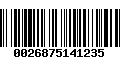 Código de Barras 0026875141235