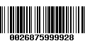 Código de Barras 0026875999928