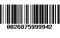 Código de Barras 0026875999942