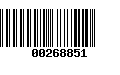 Código de Barras 00268851