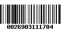 Código de Barras 0026903111704