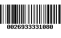 Código de Barras 0026933331080