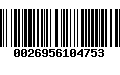Código de Barras 0026956104753