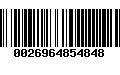 Código de Barras 0026964854848