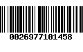 Código de Barras 0026977101458