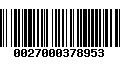 Código de Barras 0027000378953