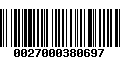 Código de Barras 0027000380697