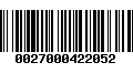 Código de Barras 0027000422052