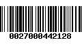 Código de Barras 0027000442128