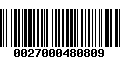 Código de Barras 0027000480809