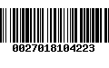 Código de Barras 0027018104223