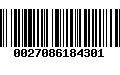 Código de Barras 0027086184301