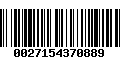 Código de Barras 0027154370889