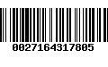 Código de Barras 0027164317805
