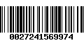 Código de Barras 0027241569974