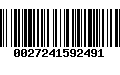 Código de Barras 0027241592491