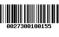 Código de Barras 0027300100155