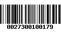 Código de Barras 0027300100179