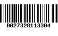 Código de Barras 0027328113304