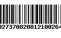 Código de Barras 00273708208121002641