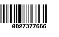 Código de Barras 0027377666