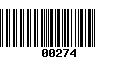 Código de Barras 00274