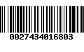 Código de Barras 0027434016803