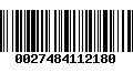 Código de Barras 0027484112180