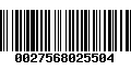 Código de Barras 0027568025504