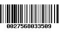 Código de Barras 0027568033509