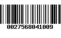 Código de Barras 0027568041009