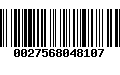 Código de Barras 0027568048107