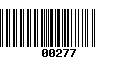 Código de Barras 00277