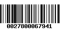 Código de Barras 0027800067941