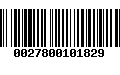 Código de Barras 0027800101829