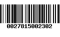 Código de Barras 0027815002302