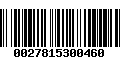 Código de Barras 0027815300460
