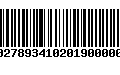 Código de Barras 00278934102019000000