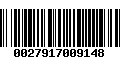 Código de Barras 0027917009148