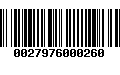 Código de Barras 0027976000260