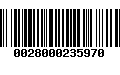 Código de Barras 0028000235970