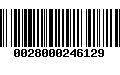 Código de Barras 0028000246129