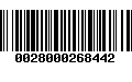 Código de Barras 0028000268442