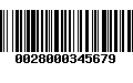 Código de Barras 0028000345679