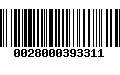 Código de Barras 0028000393311