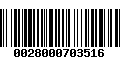 Código de Barras 0028000703516